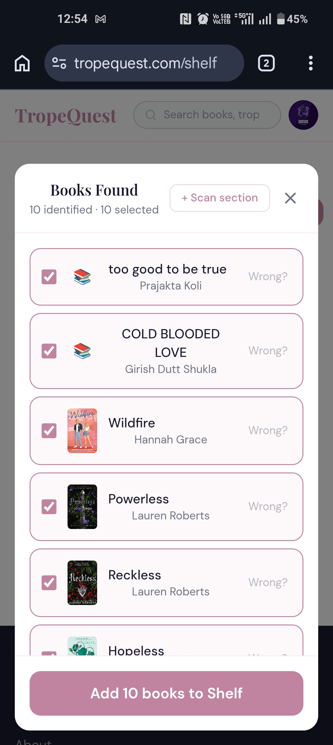 3 · Confirm books